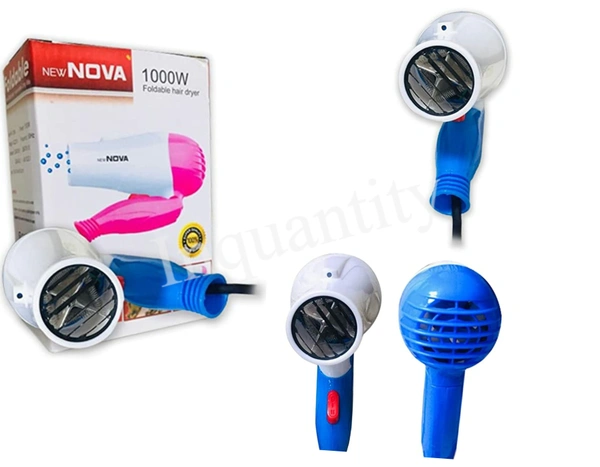 l-1290 (97 NOVA) Foldable Hair Dryer for Women Professional Electric 1000 W Foldable Hair Dryer With 2 Speed Control (100 pcs in 1 ctn )