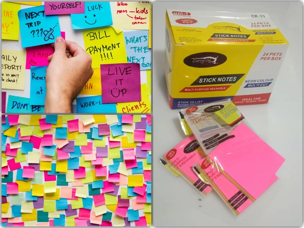 STICK NOTES (PACK OF 24) 576PC CTN