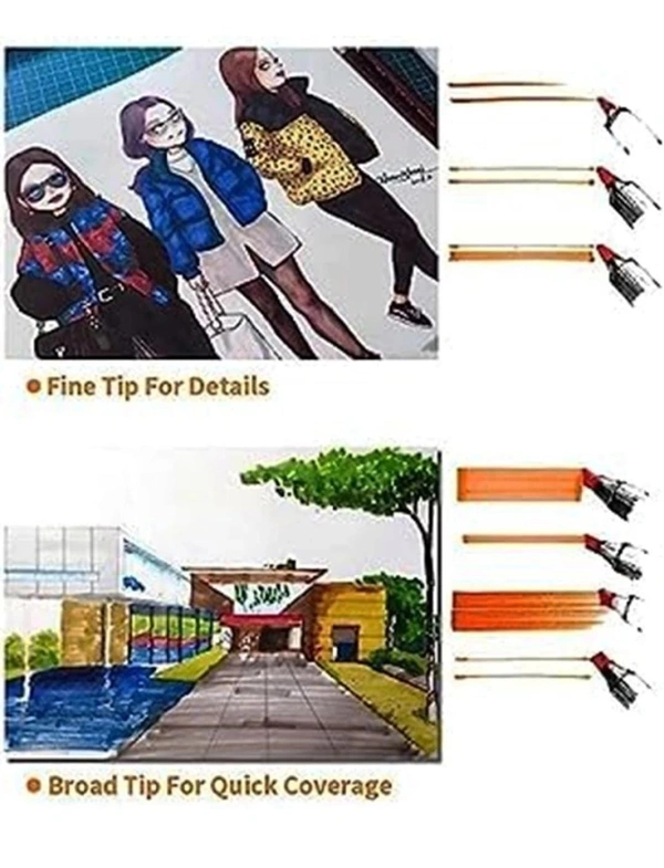 TWIN HEAD SKETCH MARKER (SET OF 12)