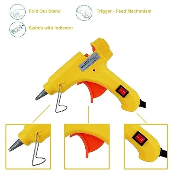 GLUE GUN 20 WATT YELLOW