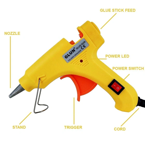 GLUE GUN 20 WATT YELLOW