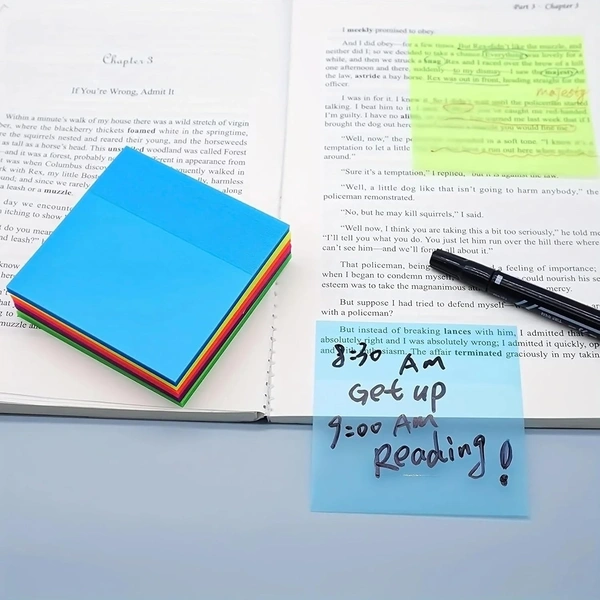 GLUN TRANSPARENT STICKY NOTES 250 SHEETS