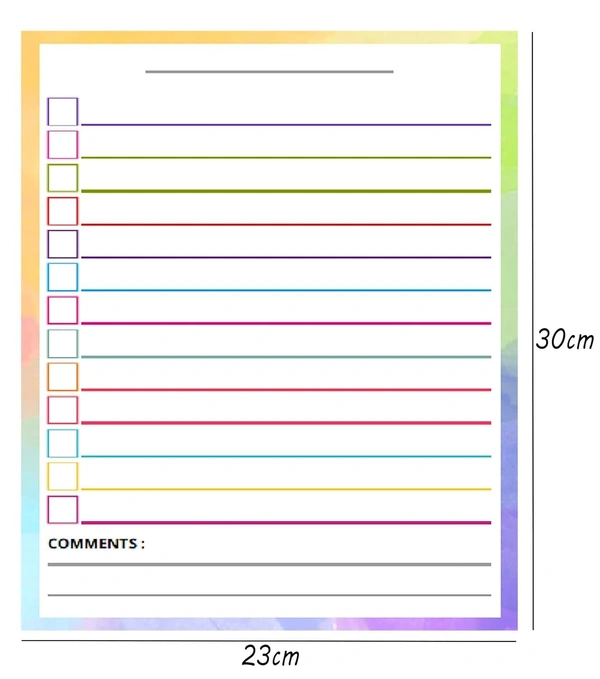 MAGNETIC STICKY NOTE 9X12 DAILY