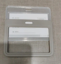 SLIDING ID CARD HOLDER GREY (SET OF 5)C-981H