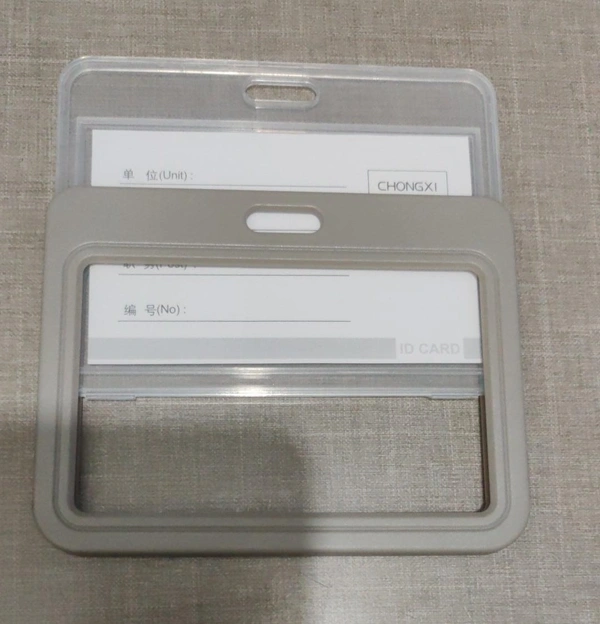 SLIDING ID CARD HOLDER GREY (SET OF 5)C-981H