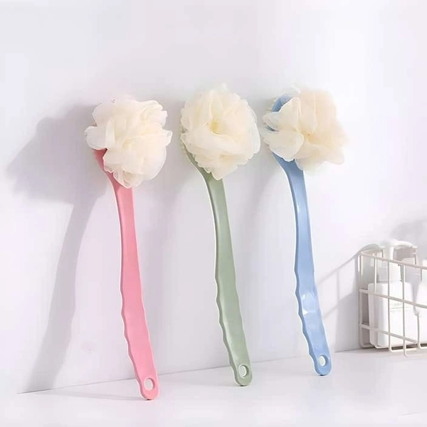 Bath Brush Bristles With Loofah