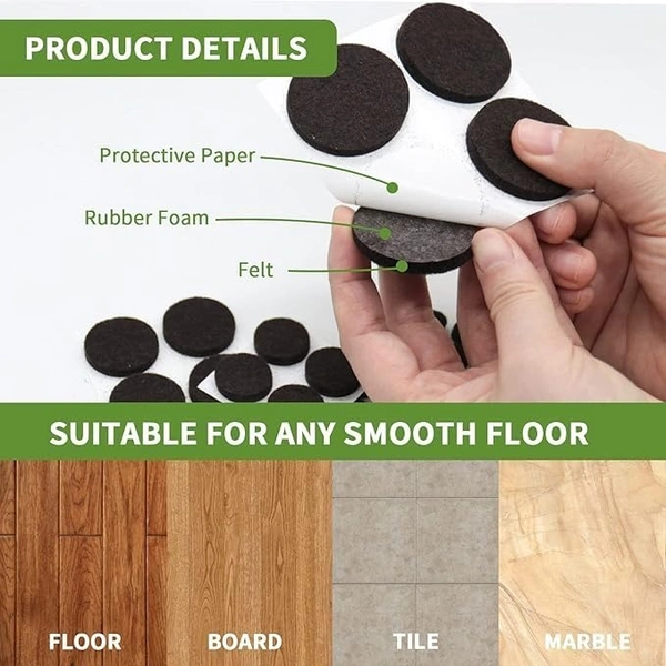 FURNITURE BUMPER PAD ROUND (SET OF 9)