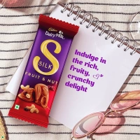 Cadbury Dairy Milk Silk Fruit & Nut Small Milk Chocolate Bar - 129g