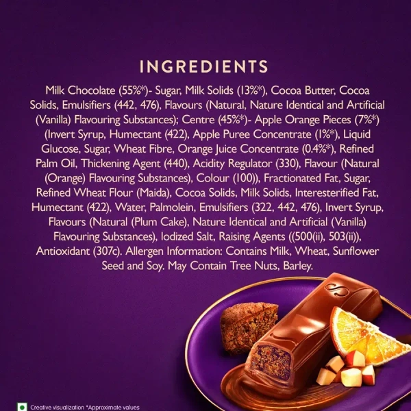 Cadbury Dairy Milk Silk Desserts Plum Cake Milk Chocolate Bar, 70 g - 70g