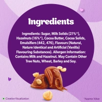 Cadbury Dairy Milk Silk Hazelnut Small Milk Chocolate Bar - 134g