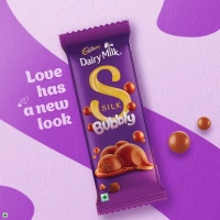 Cadbury Dairy Milk Silk Bubbly Small Milk Chocolate Bar - 112g