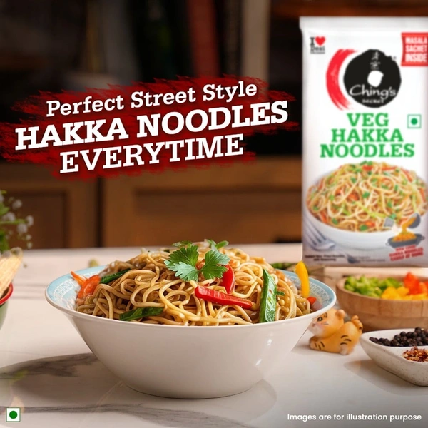 Ching's Secret Veg Hakka Noodles with Masala - 140 g