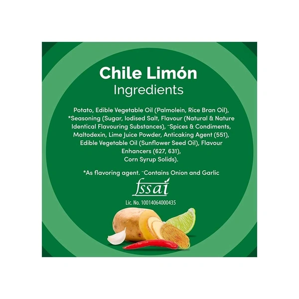 Lays Lay's Chile Limon Flavour Potato Chips - 48g, Chips