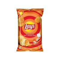 Lays Lay's West Indies Hot 'n' Sweet Chilli Potato Chips - Pack of 2 - 2x80g, Chips