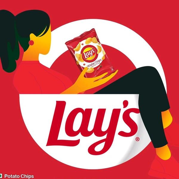 Lays Lay's Wafer Potato Chips (Red Chilli) - Pack of 2 - 2 x 82 g, Chips