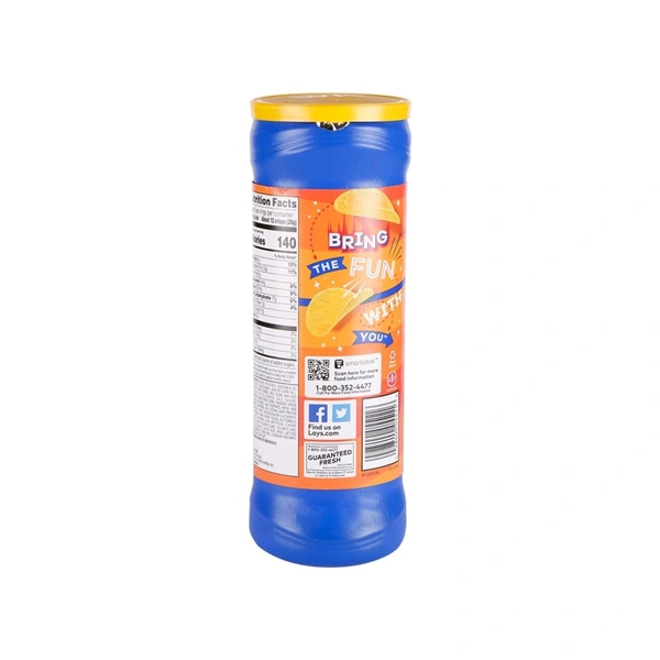 Lays Stax Lay's Stax Cheddar Cheese Potato Chips - 155.9g, Chips
