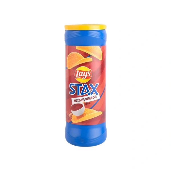 Lays Stax Lay's Stax Mesquite Barbecue Potato Chips - 155.9g