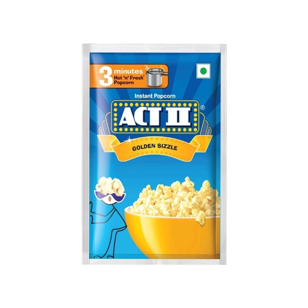 Act II Golden Sizzle Popcorn - Instant - 30g, Popcorn