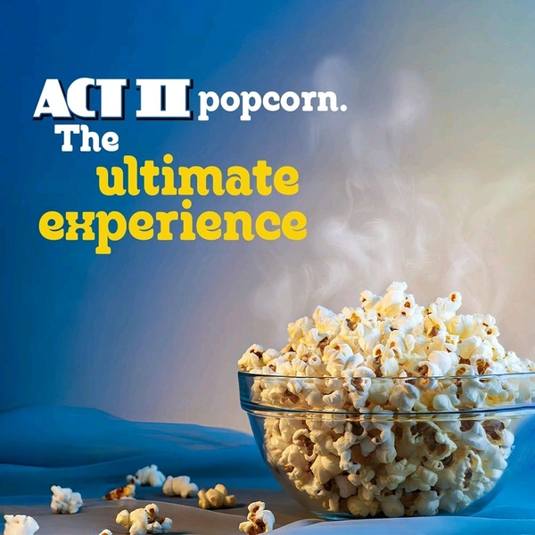 Act II Golden Sizzle Popcorn - Instant - Pack of 2 - 2 x 30 g, Popcorn