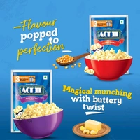 Act II Golden Sizzle Popcorn - Instant - Pack of 2 - 2 x 30 g, Popcorn