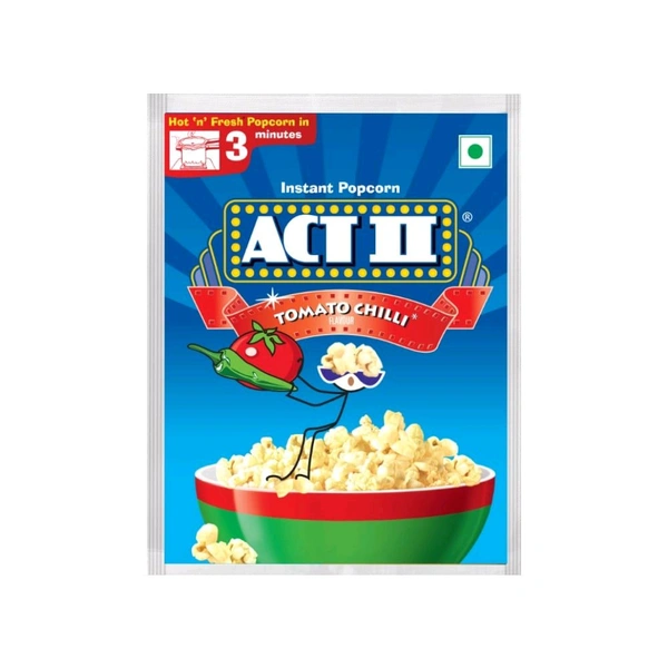 Act II Instant Popcorn - Tomato Chilli - 59g, Popcorn