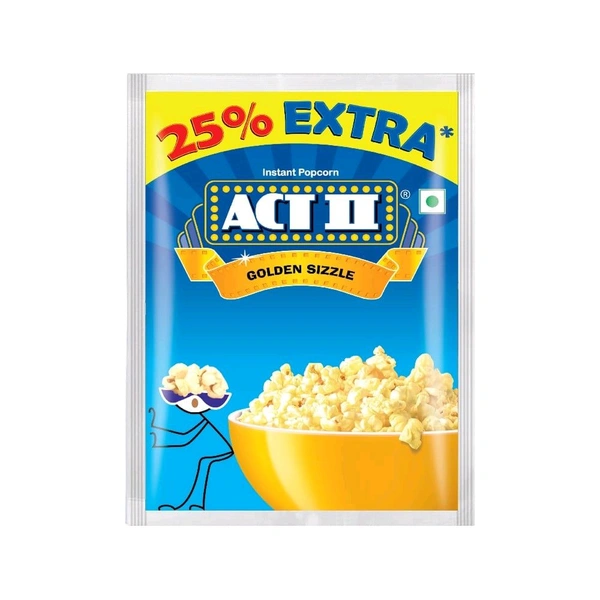Act II Golden Sizzle Popcorn - Instant  - 90 g + 30 g