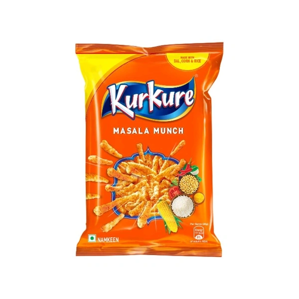 Kurkure Masala Munch Crisps - Pack of 3 - 3 x 75 g