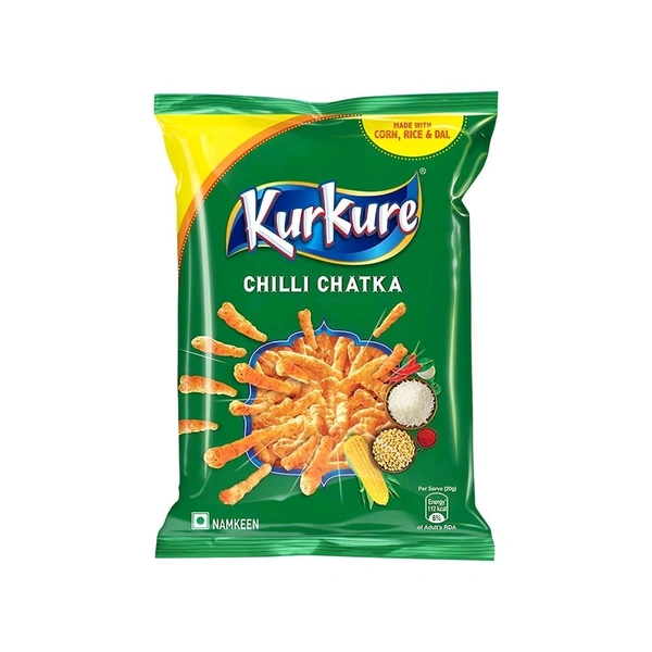Kurkure Chilli Chatka Crisps - 68g