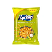 Kurkure Green Chutney Crisps - Pack of 3 - 3 x 68 g