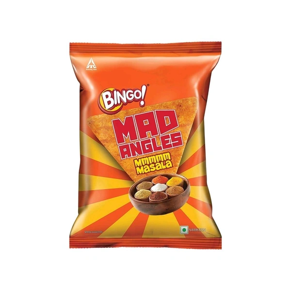 Bingo Mad Angles Masala Madness Crisps - Pack of 3 - 3 x 60 g