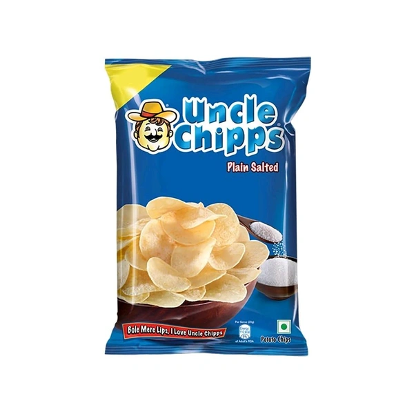 Uncle Chipps Plain Salted Potato Chips - 80g
