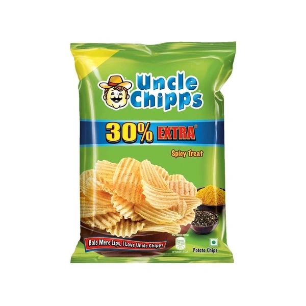Uncle Chipps Spicy Treat Flavour Potato Chips - 48g