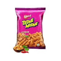 Bingo Tedhe Medhe Masala Tadka Crisps - Pack of 3 - 3 x 75 g