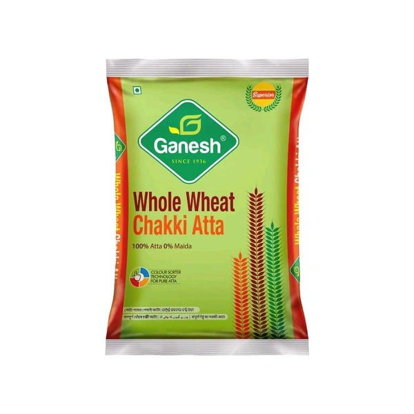 Ganesh Whole Wheat Chakki Atta - 5kg