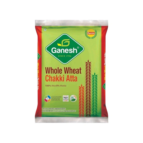 Ganesh Whole Wheat Chakki Atta - 10kg