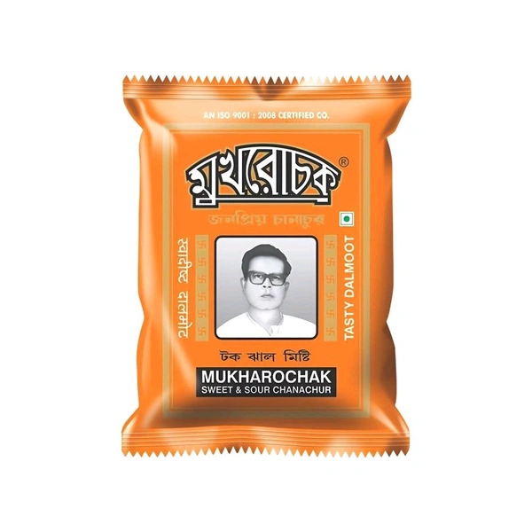 Mukharochak Sweet & Sour Chanachur Mixture Namkeen - Pack of 2 - 2 × 200g