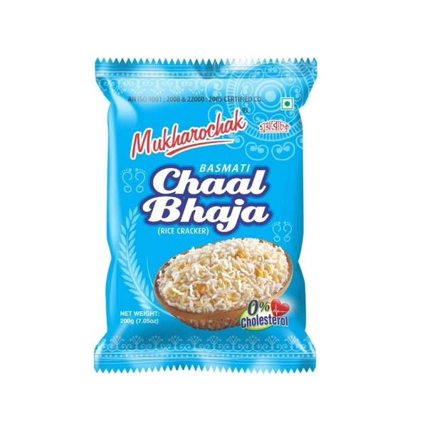Mukharochak Basmati Chaal Bhaja Rice Cracker Namkeen - 200g