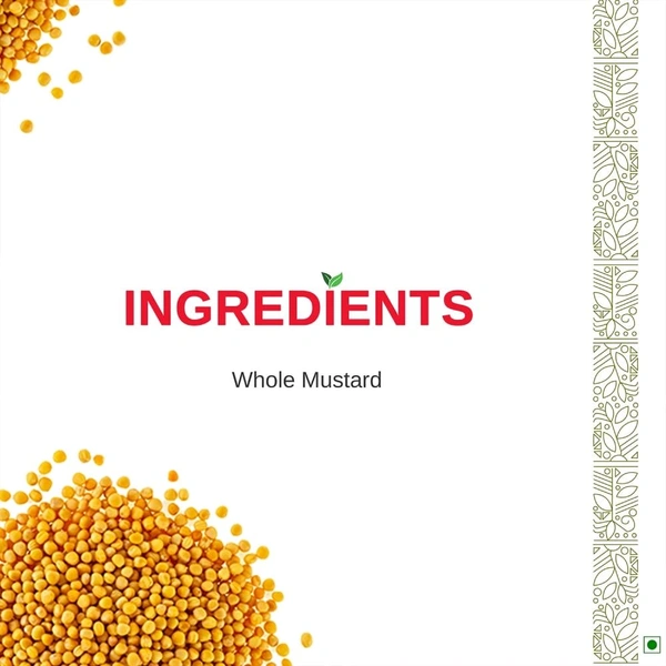Sunrise Pure Yellow Mustard Seeds (Sarso) - 50g