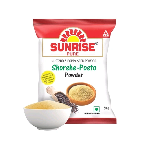 Sunrise Pure Shorshe Posto Powder/Mustard and Poppy Seeds - 50g