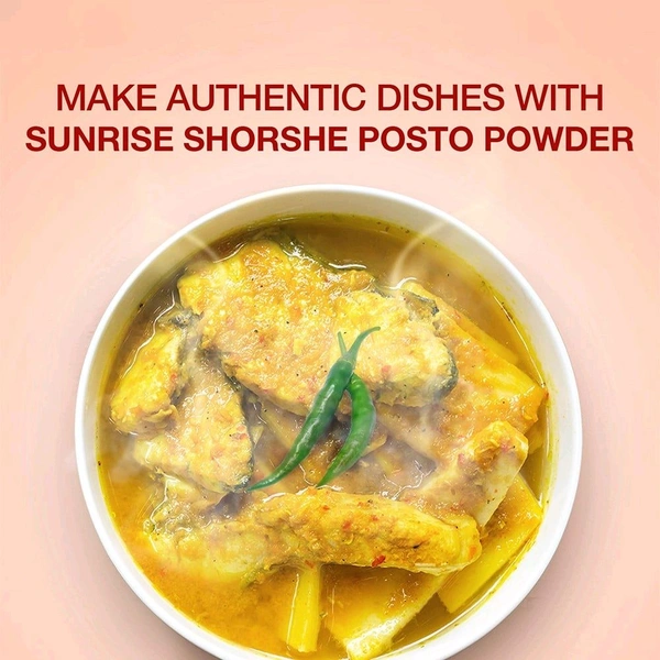 Sunrise Pure Shorshe Posto Powder/Mustard and Poppy Seeds - 50g