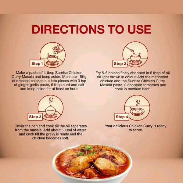 Sunrise Pure Curry Chicken Masala - 50g