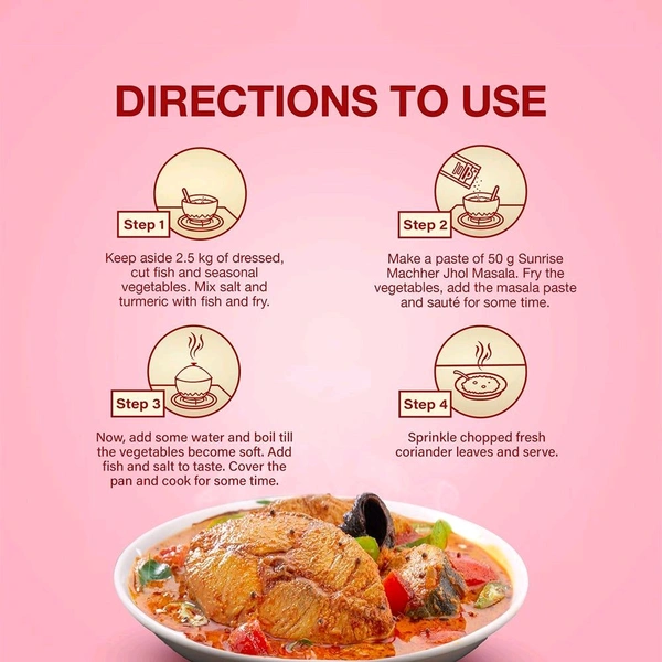Sunrise Pure Macher Jhol/ Fish Masala - 50g