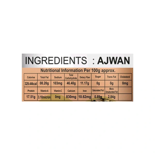 JK Ajwain Seeds - 100g