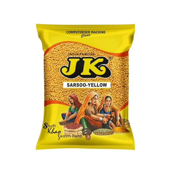 JK Yellow Small Mustard Seeds - 100g