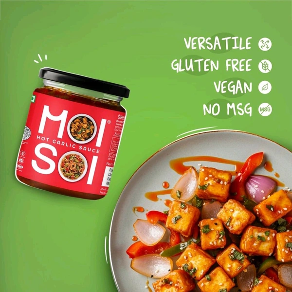 Moi Soi Hot Garlic Sauce - Dip - Spread - Cook - 175 g