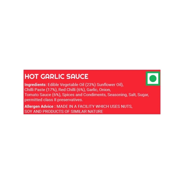 Moi Soi Hot Garlic Sauce - Dip - Spread - Cook - 175 g
