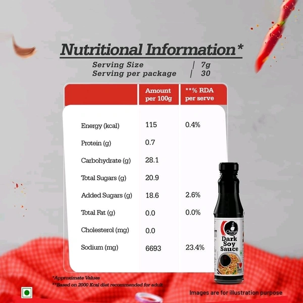 Chings Ching's Secret Dark Soy Sauce Rich, Brown and Zesty - 210 g