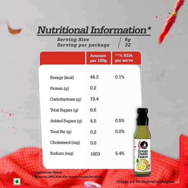 Chings Ching's Secret Green Chilli Sauce - 190 g