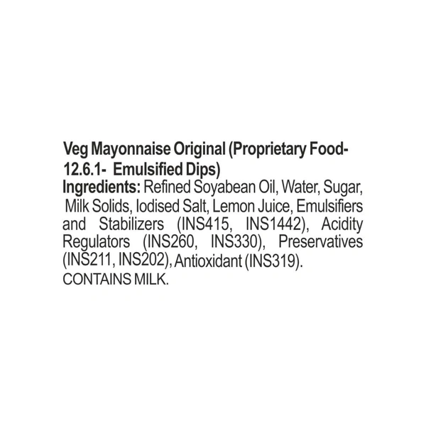 Dr. Oetker FunFoods Veg Mayonnaise Original 100 g - 100 g
