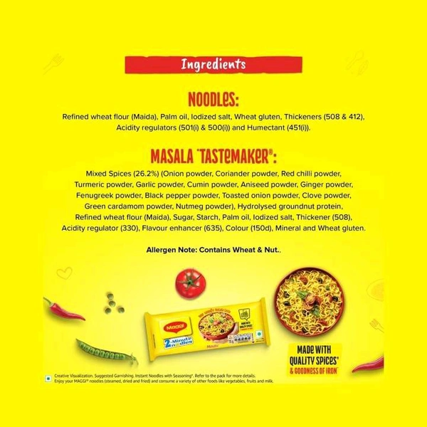 Maggie Maggi Masala - 2 Minutes Instant Noodles Made With Quality Spices - 280 g